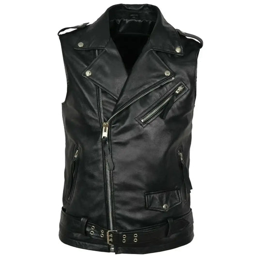 Mens Leather Fashion Vest