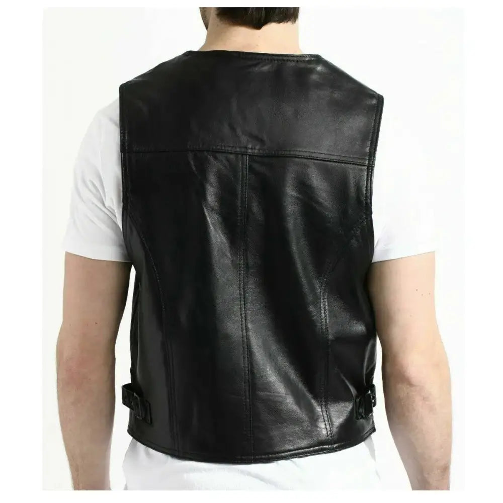 Men’s Motorcycle Fashion Leather Vest
