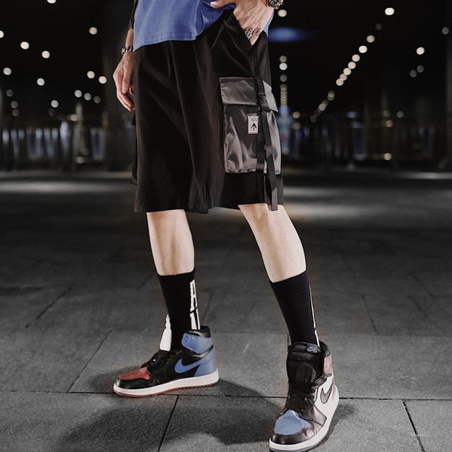 Streetwear Men's Shorts Knee Length Summer New Fashion Printed Hiphop Men Short Pants Mens Beach Pants Loose Leisure