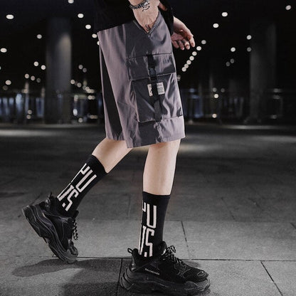 Streetwear Men's Shorts Knee Length Summer New Fashion Printed Hiphop Men Short Pants Mens Beach Pants Loose Leisure