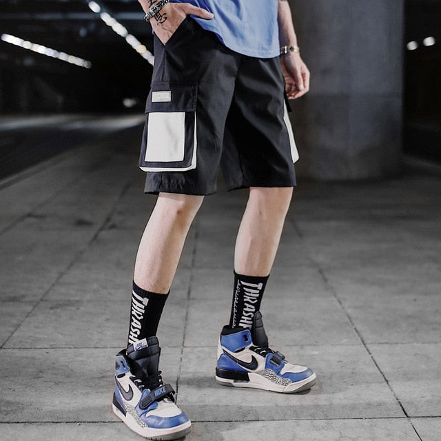 Streetwear Men's Shorts Knee Length Summer New Fashion Printed Hiphop Men Short Pants Mens Beach Pants Loose Leisure