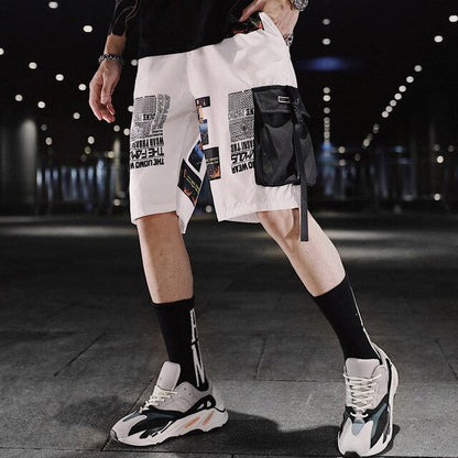 Streetwear Men's Shorts Knee Length Summer New Fashion Printed Hiphop Men Short Pants Mens Beach Pants Loose Leisure